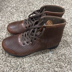 NOBULL Brown Perforated High-Top Shoes